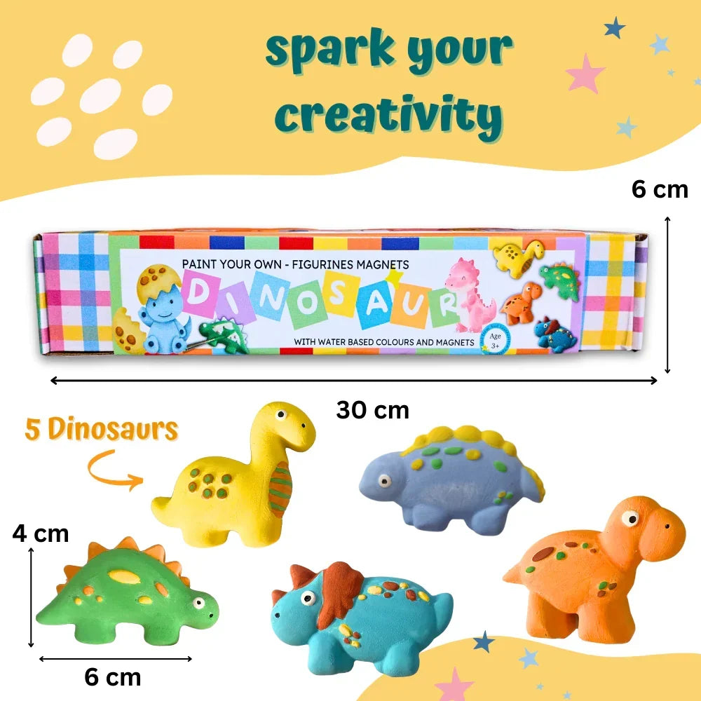 Craftopedia DIY Paint Your Own Ceramic 3D Figurines Magnets