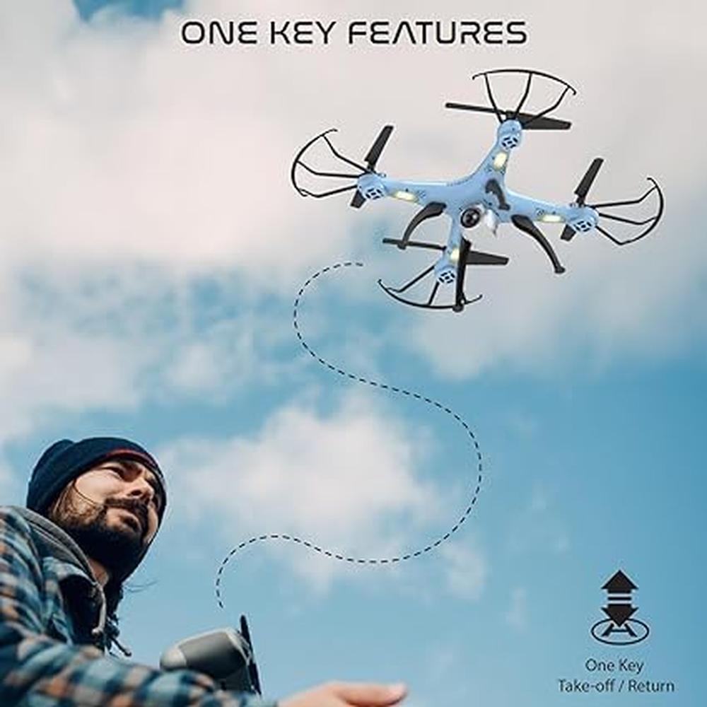 Skymaster Pro Drone with 720P HD Camera | WiFi RC Quadcopter with Altitude Hold, 360° Flips & 3-Speed Control