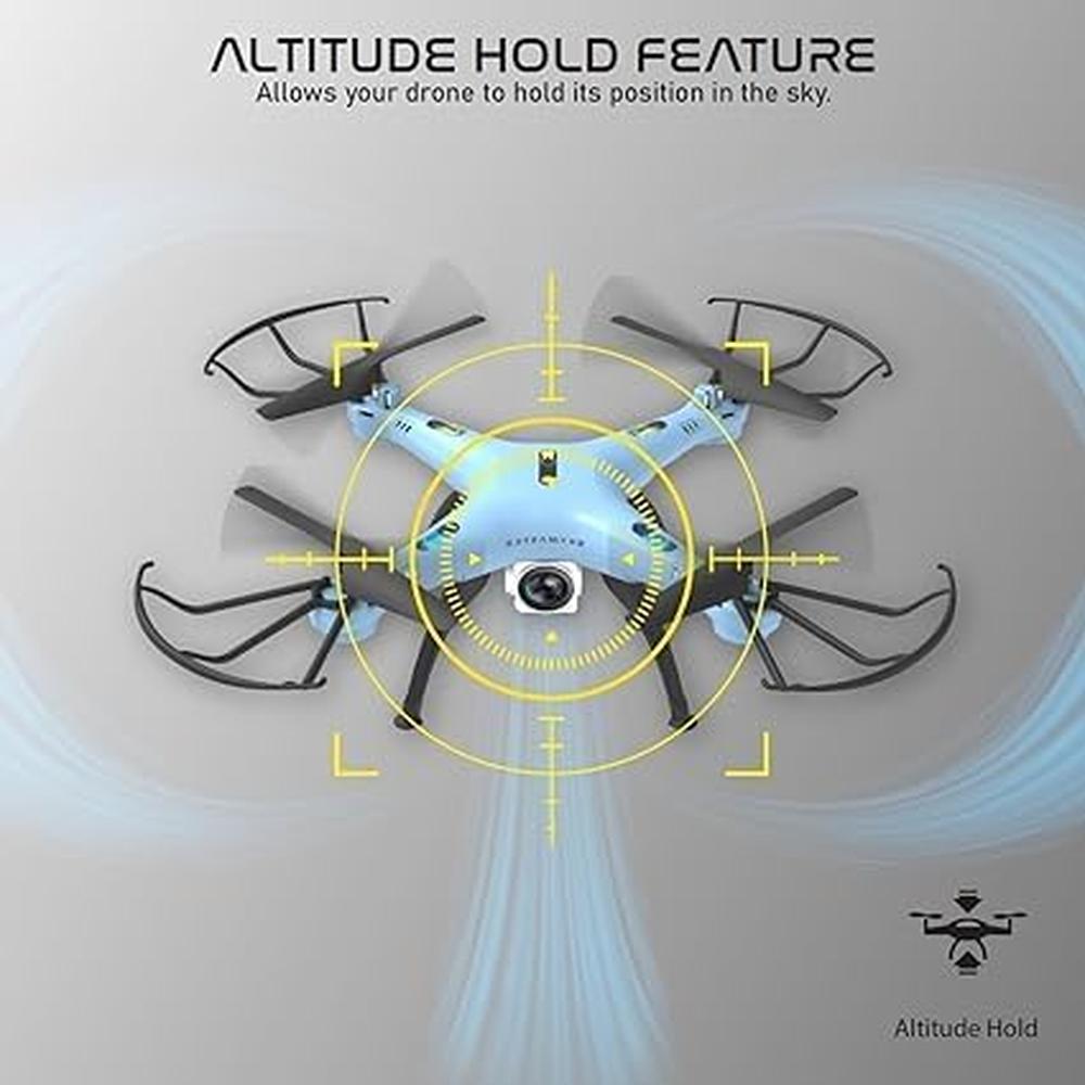 Skymaster Pro Drone with 720P HD Camera | WiFi RC Quadcopter with Altitude Hold, 360° Flips & 3-Speed Control