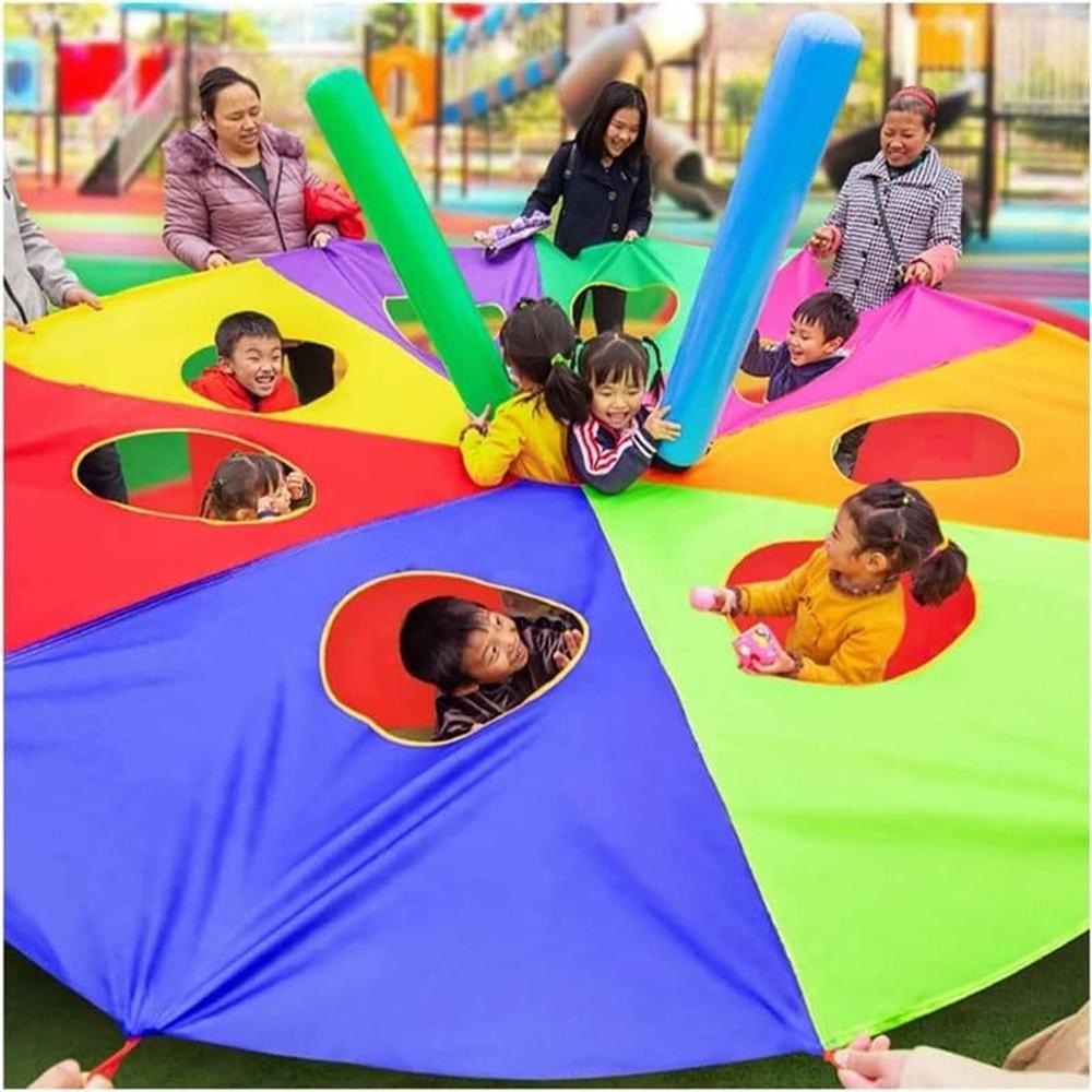 Hop N Play Rainbow Parachute Whack-a-Mole Activity Game (4-10 Years)