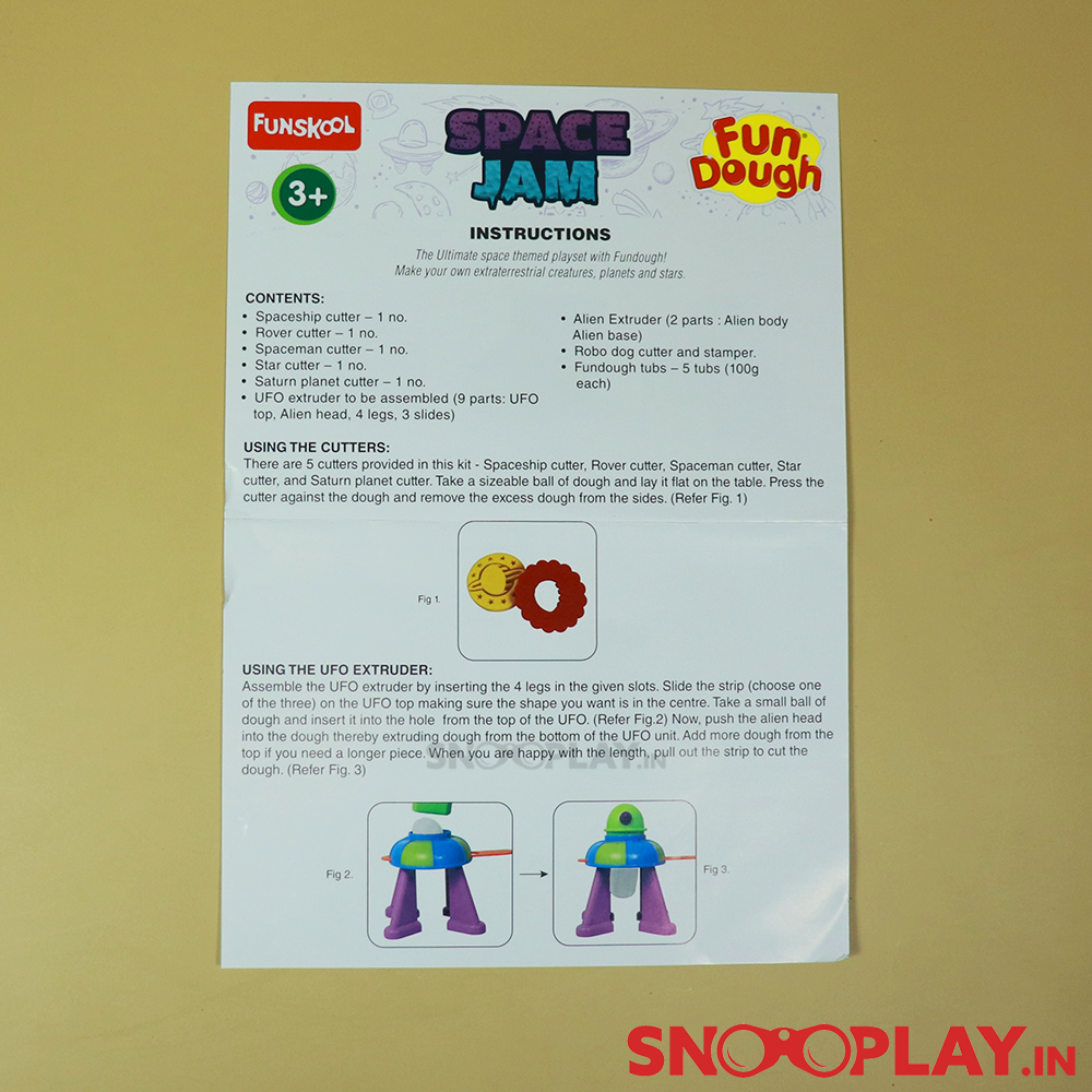 Space Jam Fun Dough Playset - Build Your Own Galaxy & Planets (3-8 Years)
