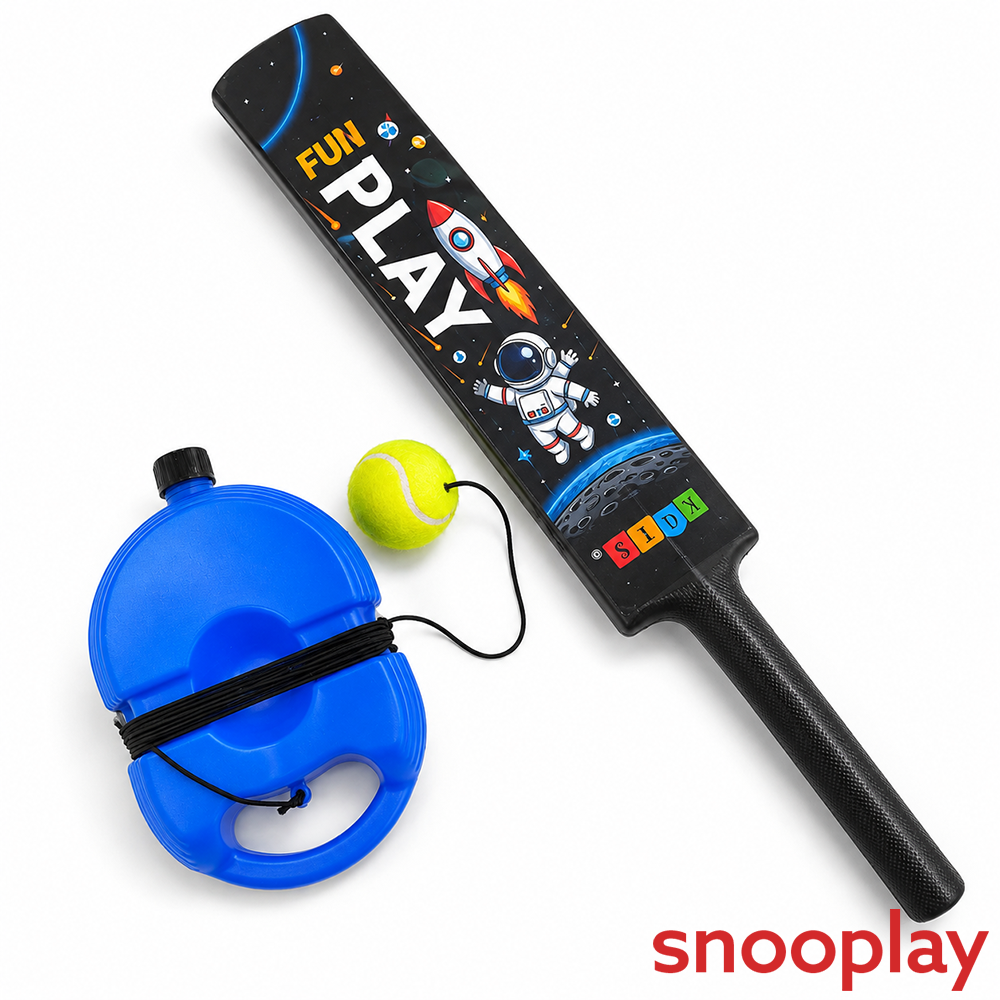 Simarr Kats 2 In 1 Rebounce Ball with Cricket Bat for Kids