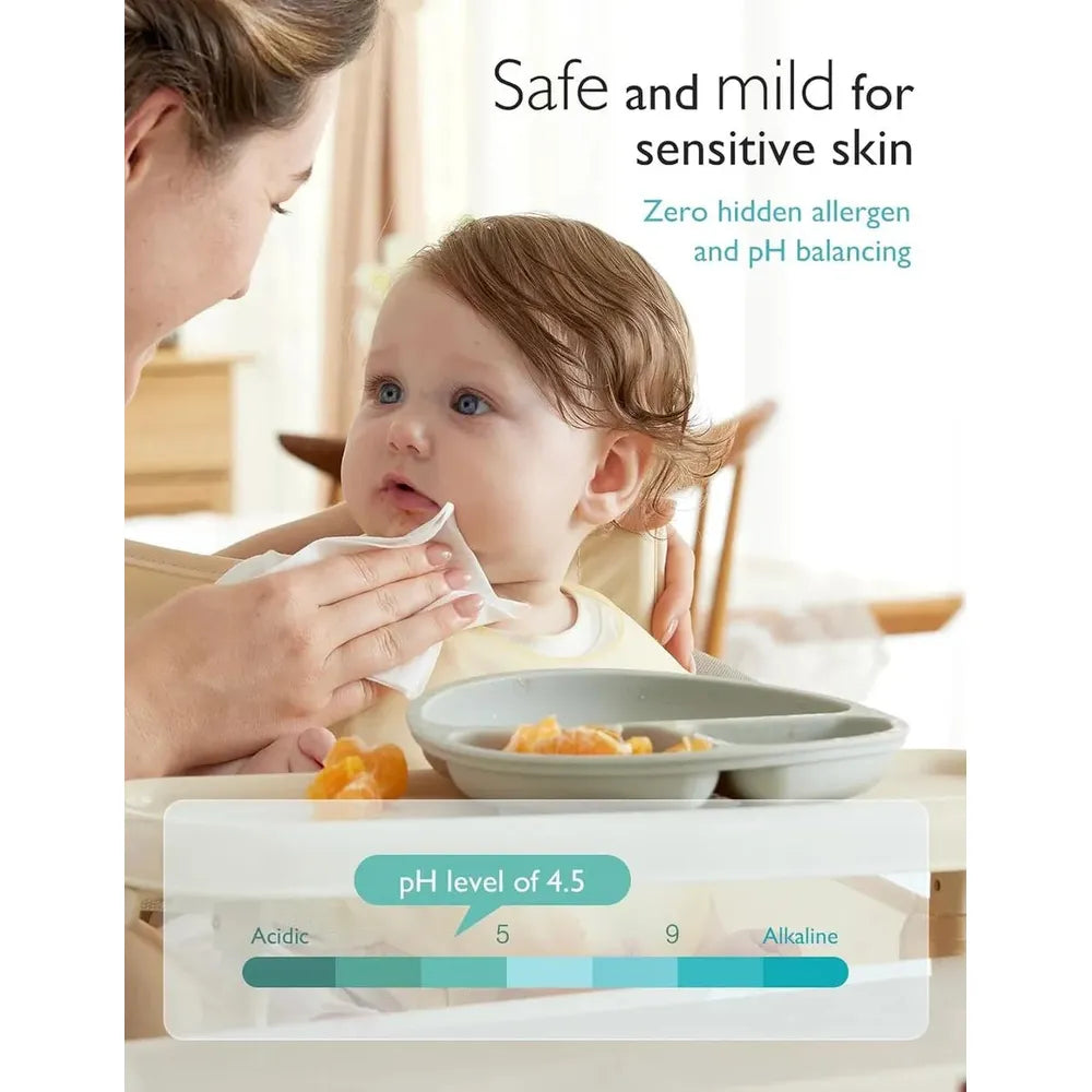 Momcozy 99% Water Baby Wipes - 60 Wipes (Extra Large Size)