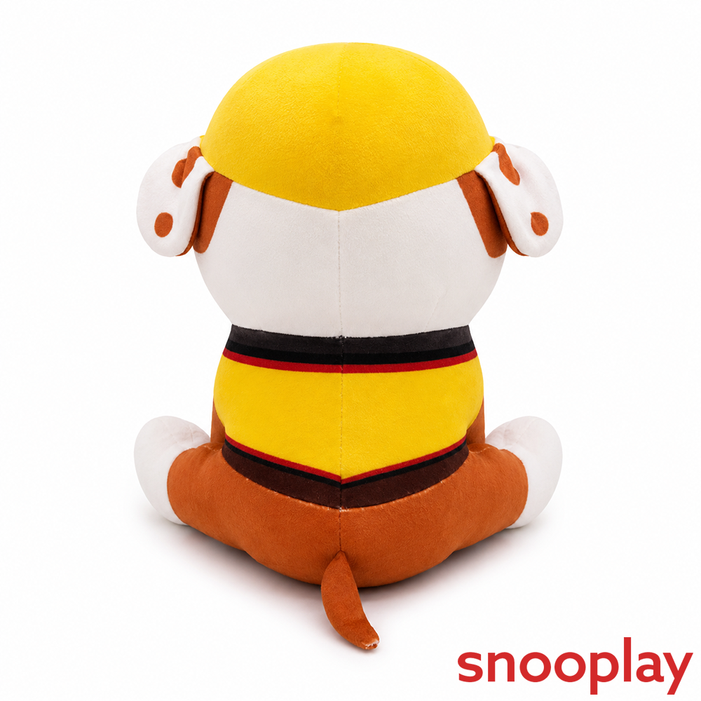 Original Rubble with Cap Soft Toy - 25cm | Paw Patrol Puppy Soft Toy