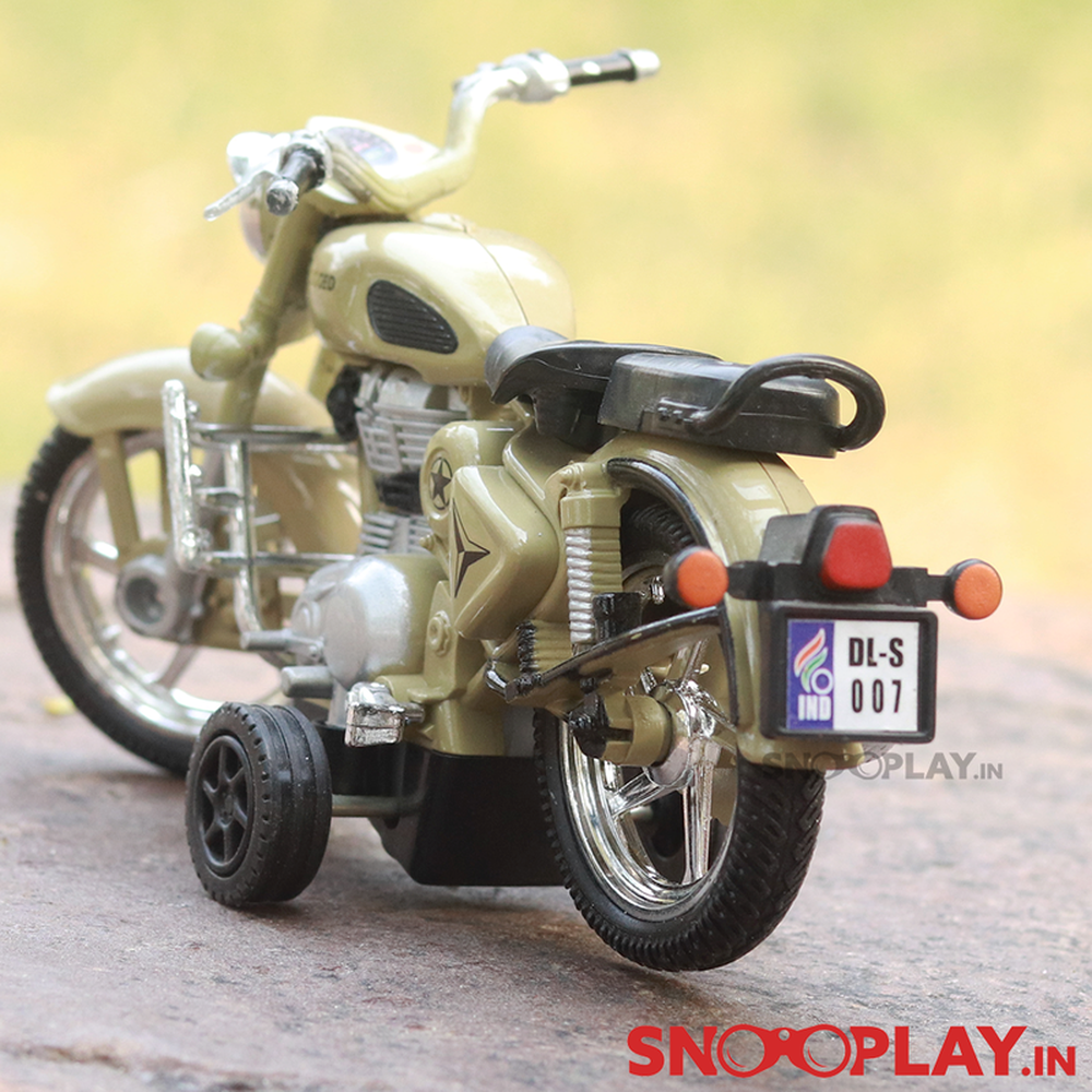 Centy Miniature Model Rugged Bike Toy with Detachable Balancing Side Tyres (Assorted Colours)