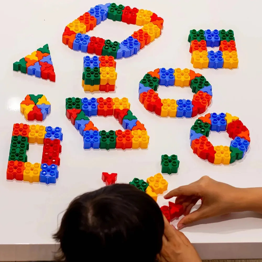 Stemplay Labs 9 In 1 Wonderbricks Building Kit | Shape It (4-6 Years)