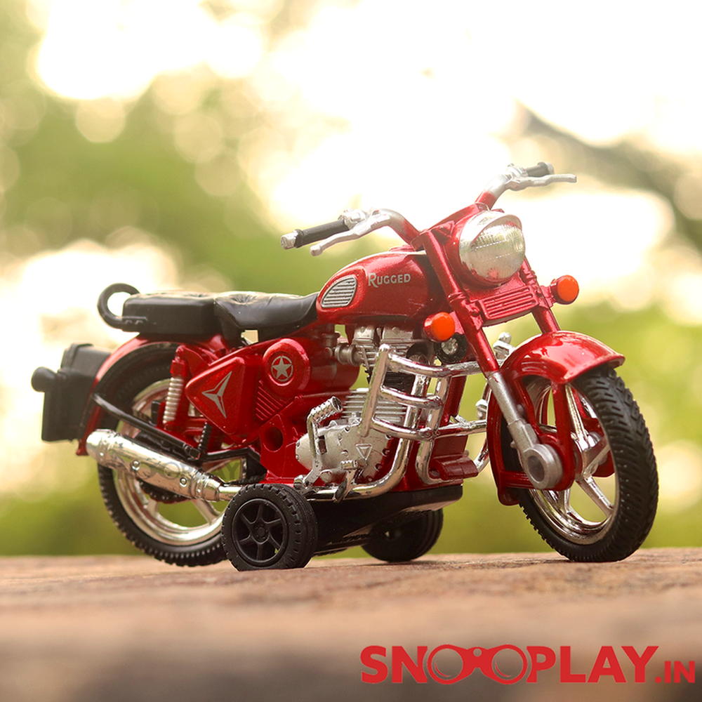 Centy Miniature Model Rugged Bike Toy with Detachable Balancing Side Tyres (Assorted Colours)